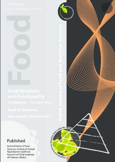 Polish Journal of Food and Nutrition Sciences 2011