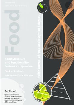 Polish Journal of Food and Nutrition Sciences 2011